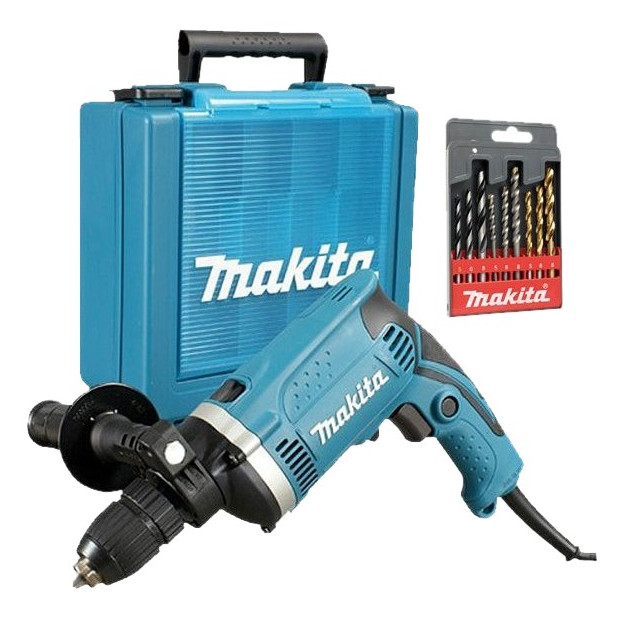 TALADRO MAKITA PERCUTOR 710W + JG BROCAS HP1631KSP