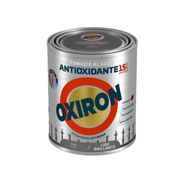 OXIRON AL AGUA LISO BRILLANTE PLATA 750ML