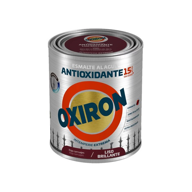 OXIRON AL AGUA LISO BRILLANTE ROJO CARRUAJES 750ML