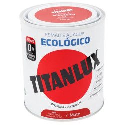 TITANLUX ESMALTE AL AGUA MATE ROJO CHINA 750ML