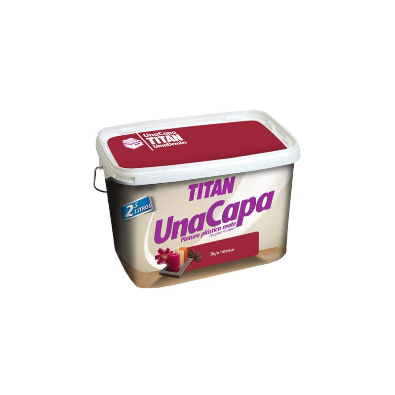 TITAN UNA CAPA 2,5LTS. ROJO INTENSO