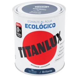TITANLUX ESMALTE AL AGUA BRILLANTE AZUL OCEANO 750ML