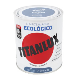 TITANLUX ESMALTE AL AGUA BRILLANTE GRIS MARENGO 750ML