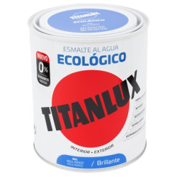 TITANLUX ESMALTE AL AGUA BRILLANTE AZUL INDIGO 750ML