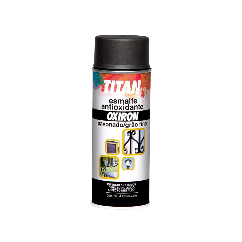 SPRAY TITAN OXIRON PAVONADO NEGRO 400ML (DESCAT.)