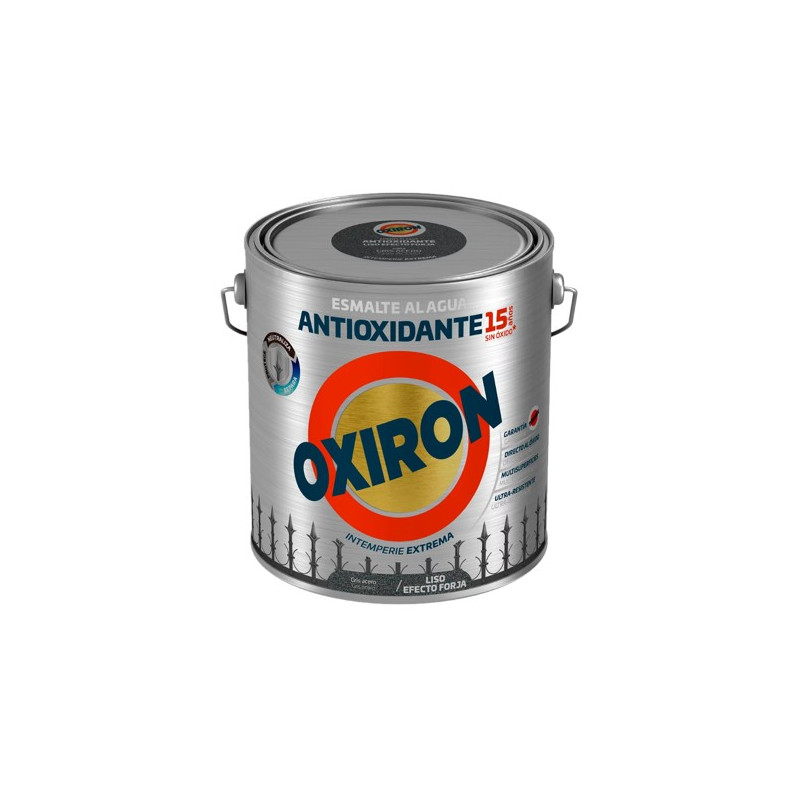 OXIRON 2,5LTS EFECTO FORJA AGUA GRIS LISO