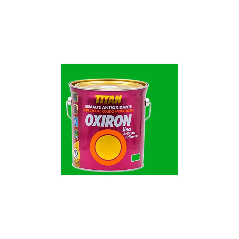 OXIRON ESMALTE LISO BRILLANTE VERDE PRADERA 4L