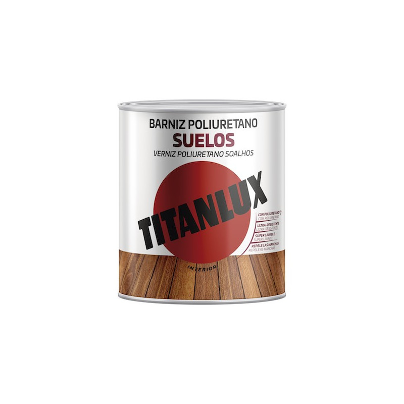 TITANLUX BARNIZ POLIURETANO SUELO BRILLANTE INCOLORO 750ML