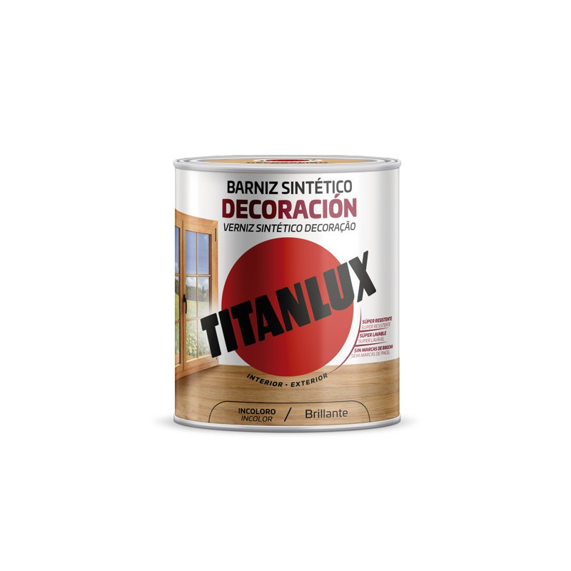 TITANLUX BARNIZ SINTETICO BRILLANTE INCOLORO 250ML