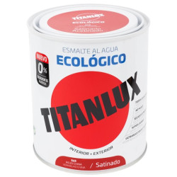 TITANLUX ESMALTE AL AGUA SATINADO ROJO CHINA 750ML