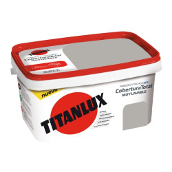 PINTURA TITANLUX COBERTURA GRIS PIEDRA 4LTS