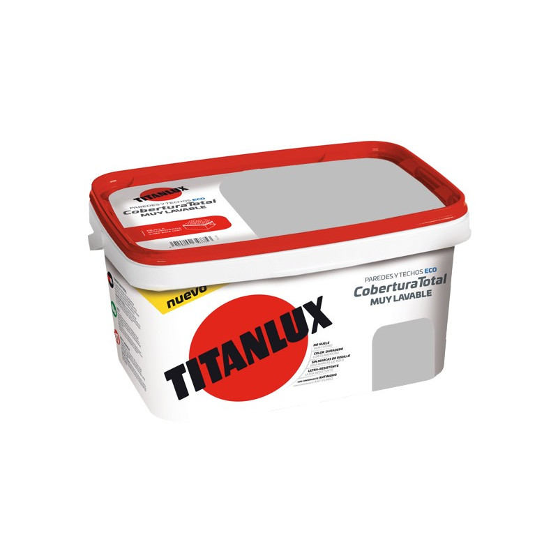 PINTURA TITANLUX COBERTURA GRIS CUAR. 4LTS