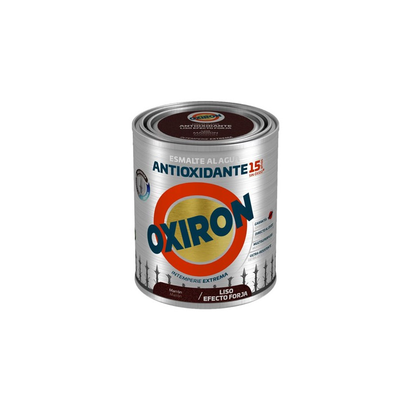 OXIRON AL AGUA LISO EFECTO FORJA MARRON 750ML