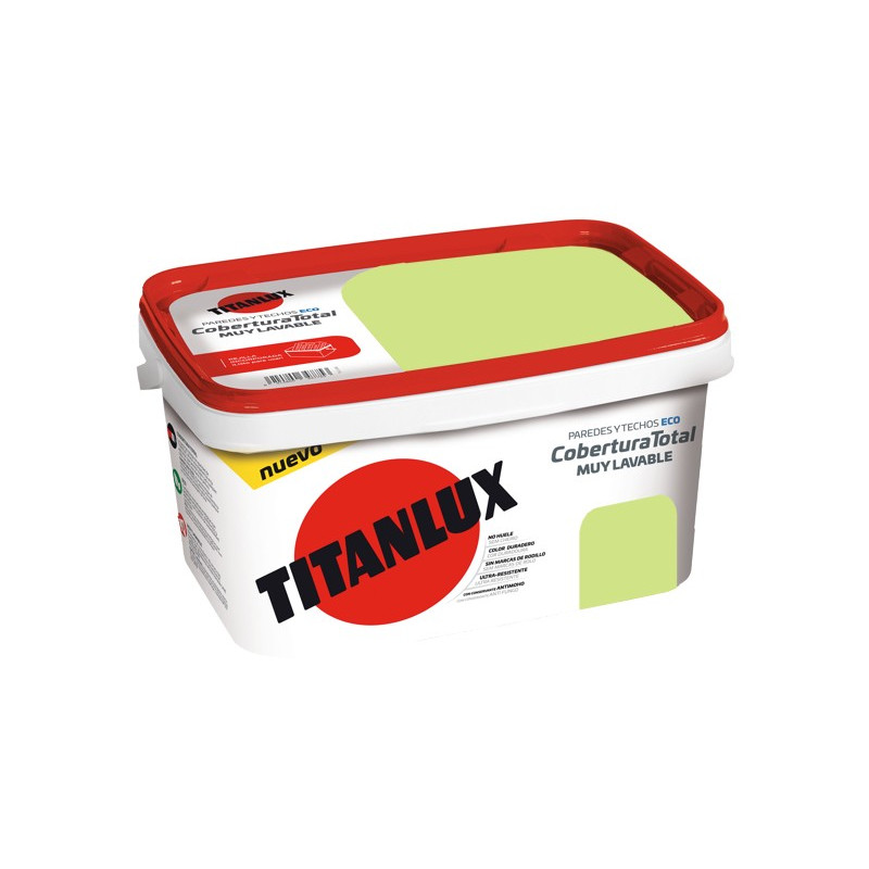 PINTURA TITANLUX COBERTURA VERDE MANZANA 4LTS
