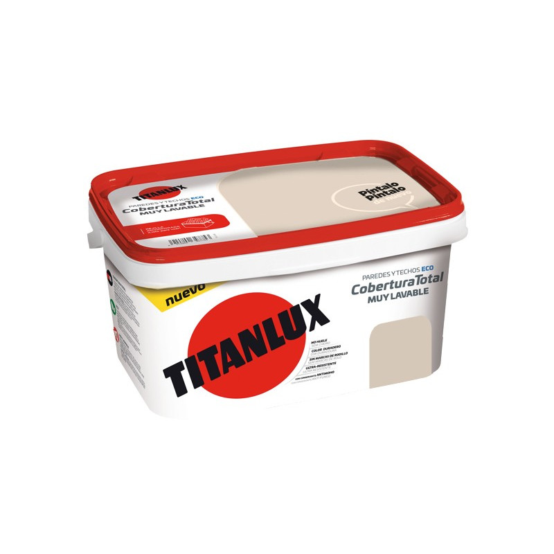 PINTURA TITANLUX COBERTURA PIEDRA NATURAL 4LTS