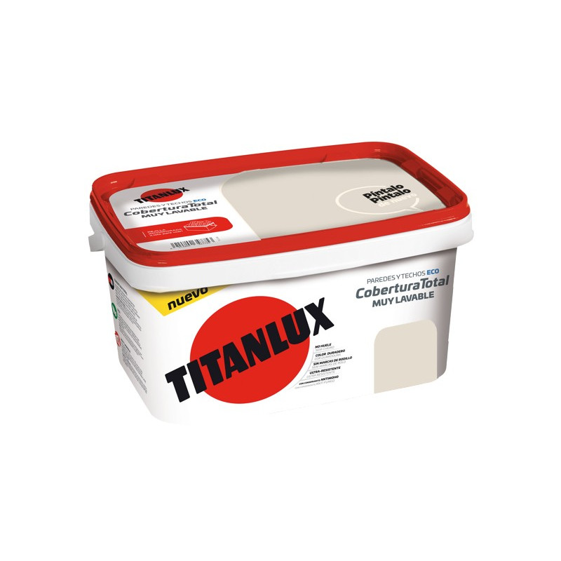 PINTURA TITANLUX COBERTURA BLANCO PIEDRA 4LTS