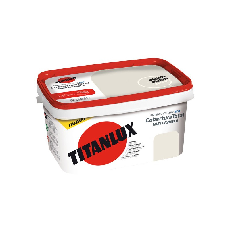 PINTURA TITANLUX COBERTURA BLANCO ROTO 4LTS