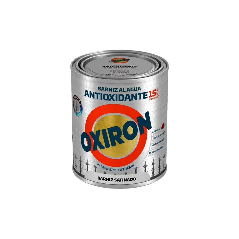BARNIZ OXIRON ANTIOXIDO 750ML AGUA SATINADO