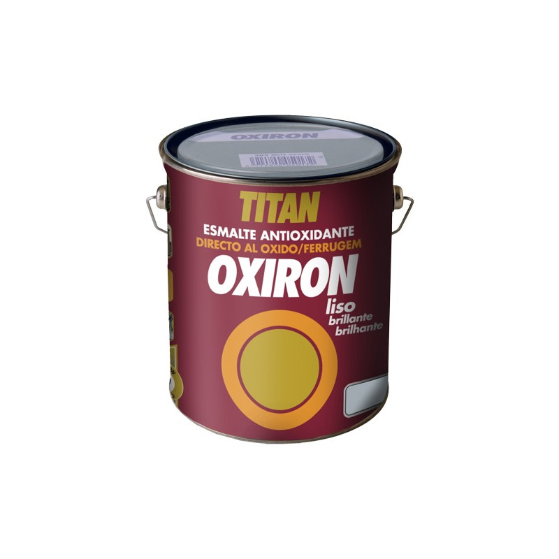 OXIRON ESMALTE LISO BRILLANTE GRIS PERLA 4L