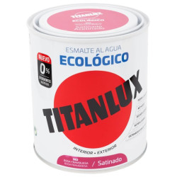 TITANLUX ESMALTE AL AGUA SATINADO ROSA FRAMB 750ML