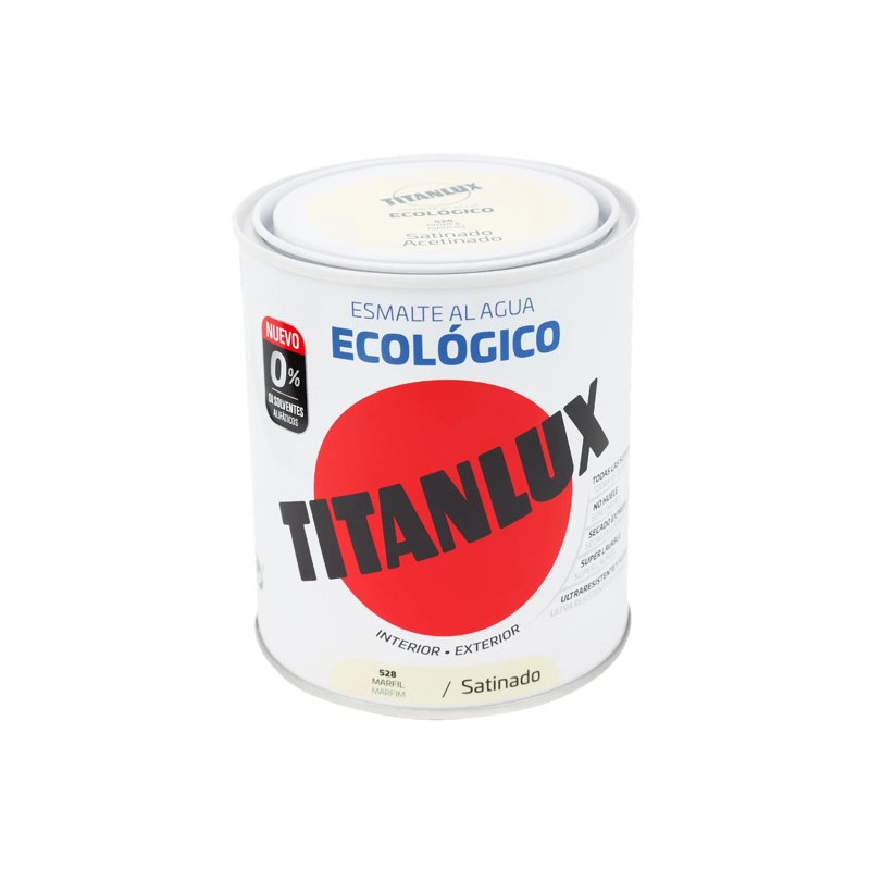 TITANLUX ESMALTE AL AGUA SATINADO MARFIL 2,5LTS