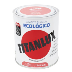 TITANLUX ESMALTE AL AGUA SATINADO ROJO CORAL 750ML