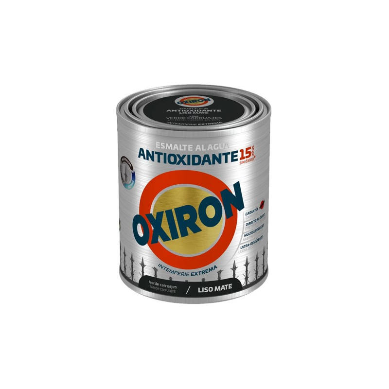 OXIRON AL AGUA LISO MATE VERDE CARRUAJE 750ML