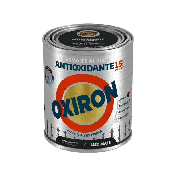 OXIRON AL AGUA LISO MATE VERDE CARRUAJE 750ML