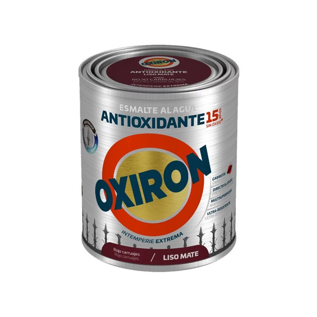 OXIRON AL AGUA LISO MATE ROJO CARRUAJE 750ML