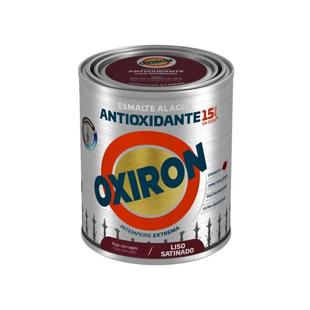 OXIRON AL AGUA LISO SATINADO ROJO CARRUAJE 750ML