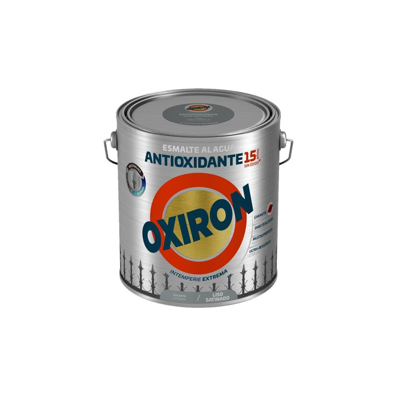 OXIRON AL AGUA LISO SATINADO GRIS PERLA 2,5LTS