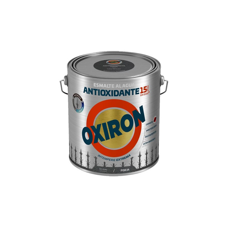OXIRON AL AGUA LISO GRIS ACERO 2,5LTS
