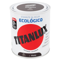 TITANLUX ESMALTE AL AGUA MATE TABACO 250ML