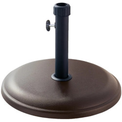 BASE PARASOL CEMENTO MARRON 45x45x5cm 16KG.