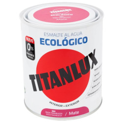 TITANLUX ESMALTE AL AGUA MATE ROSA FRAMBUESA 750ML