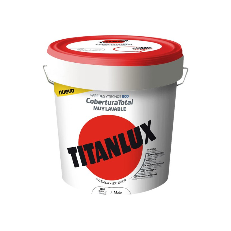 PINTURA TITANLUX COBERTURA BLANCO 4LTS