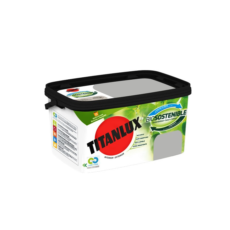 TITANLUX BIOSOSTENIBLE GRIS PIEDRA  4LTS