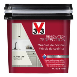 PINTURA MUEBLES COCINAS SAT.BLANCO LINO 750LTS