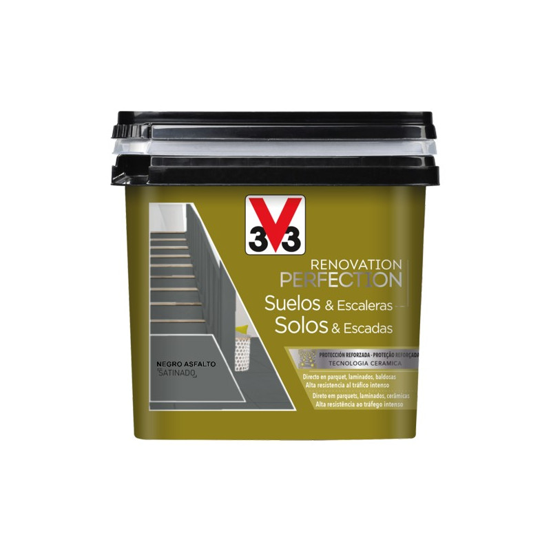 PINTURA SUELOS & ESCALERAS NEGRO ASF. 2LTS