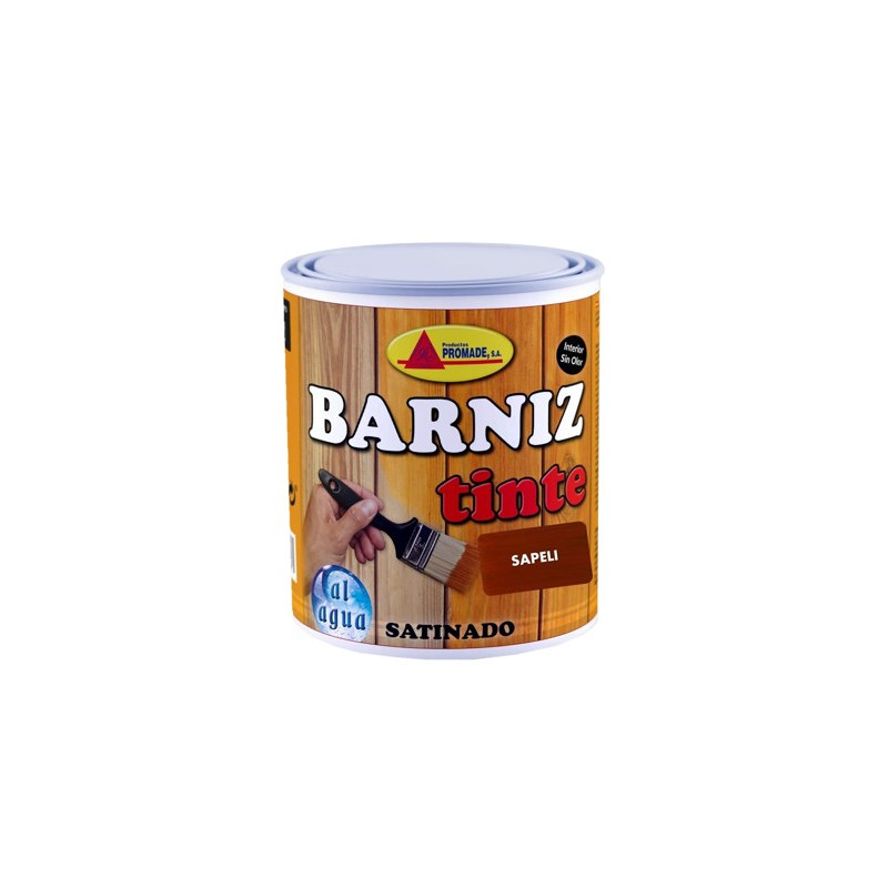 BARNIZ TINTE AGUA SATINADO SAPELI 750ML