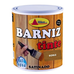 BARNIZ TINTE AGUA SATINADO ROBLE 750ML