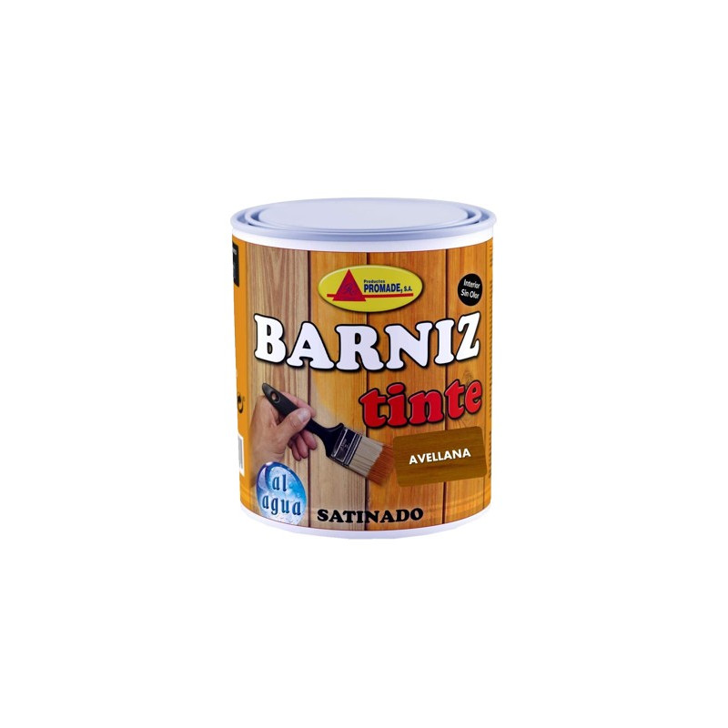BARNIZ TINTE AGUA SATINADO AVELLANA 750ML