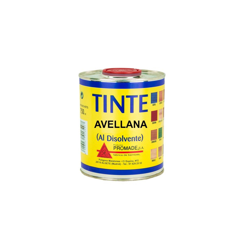 TINTE AL DISOLVENTE AVELLANA 750ML