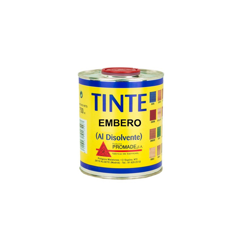 TINTE AL DISOLVENTE EMBERO 750ML