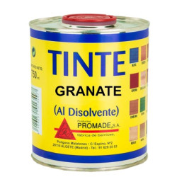 TINTE AL DISOLVENTE GRANATE 750ML