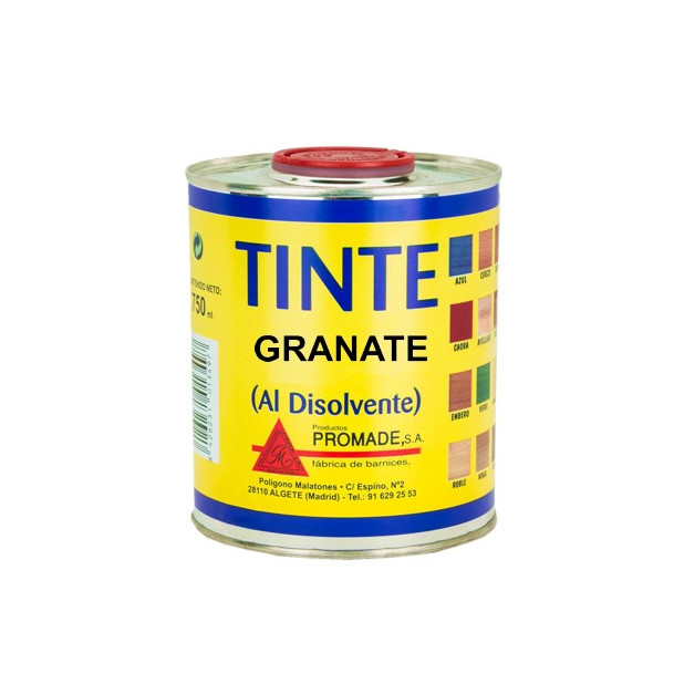 TINTE AL DISOLVENTE GRANATE 750ML