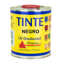 TINTE AL DISOLVENTE NEGRO 750ML