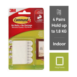 TIRAS CUELGA CUADROS PEQ. BLANCAS