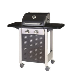 BARBACOA GAS 2 QUEMADORES BIRGITT ACERO 52x116x110CM
