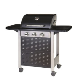 BARBACOA GAS 3 QUEMADORES BIRGITT ACERO 52x126x110CM